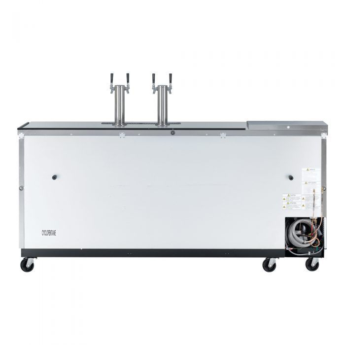 Turbo Air TCB, 4SD, N 4 Keg Capacity Club Top Beer Dispenser, Stainless Steel Exterior