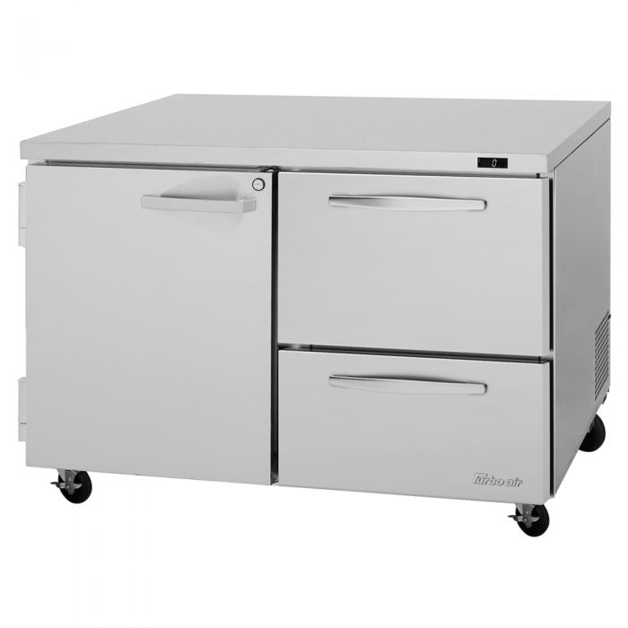 Turbo Air PUF-48-D2R-N 2 Drawer and 1 Door Undercounter Freezer, 12.2 Cu. Ft.