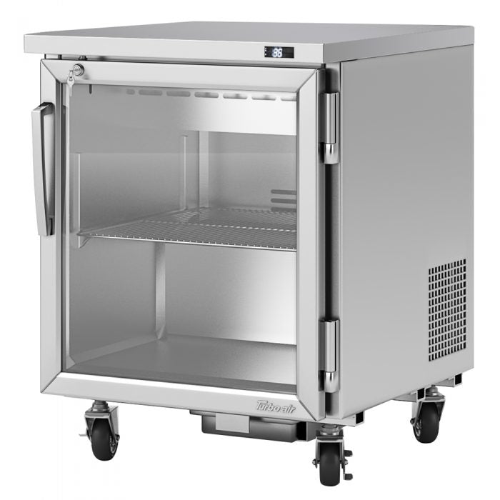 Turbo Air PUR-28-G-N 1 Glass Door Undercounter Refrigerator, 6.8 Cu. Ft.