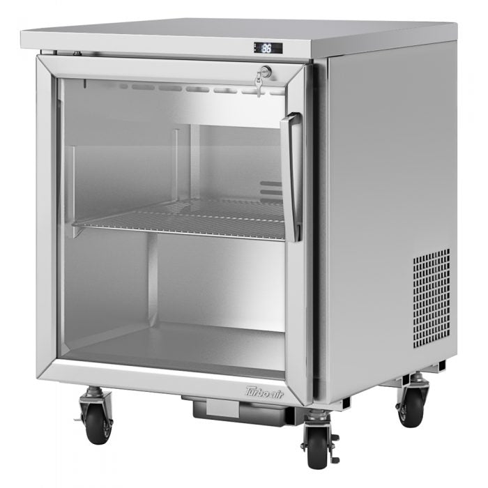 Turbo Air PUR-28-G-N 1 Glass Door Undercounter Refrigerator, 6.8 Cu. Ft.