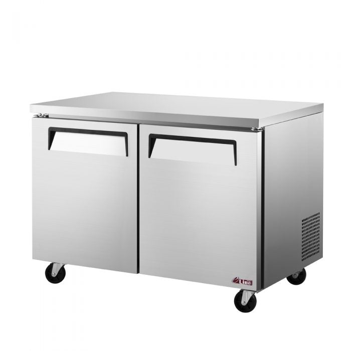 Turbo Air EUF-48-N-V 2 Solid Door Undercounter Freezer, 13.2 Cu. Ft.