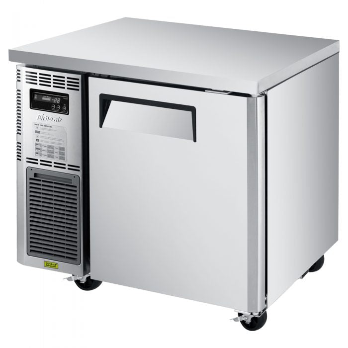 Turbo Air JUF-36S-N 1 Solid Door Undercounter Freezer, Side Mount, Narrow, 5.66 Cu. Ft.