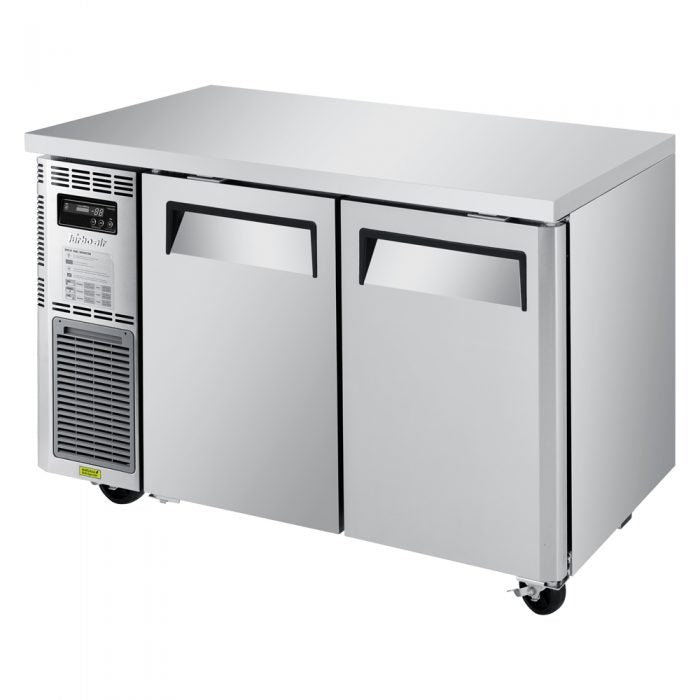 Turbo Air JUF-48S-N 2 Solid Door Undercounter Freezer, Side Mount, Narrow, 8.92 Cu. Ft.