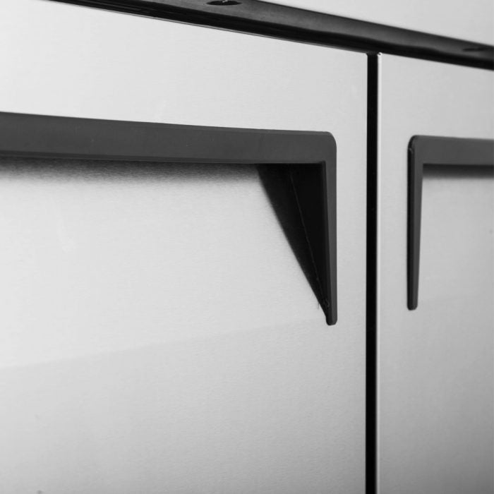 Turbo Air JUF-60-N 2 Solid Door Undercounter Freezer, Side Mount, 13.5 Cu. Ft.