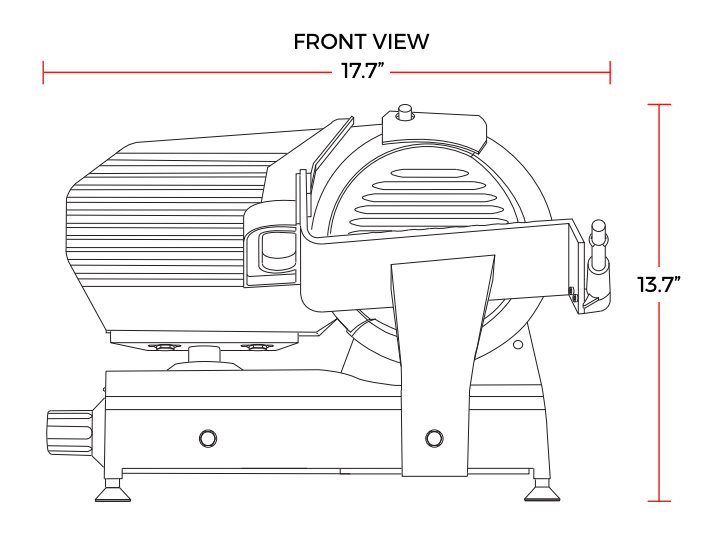 Prepline HBS220 9" Blade Commercial Electric Meat Slicer