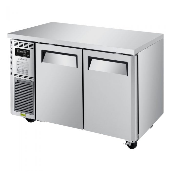 Turbo Air JUR-48S-N6 2 Solid Door Undercounter Refrigerator, Side Mount, Narrow, 8.27 Cu. Ft.