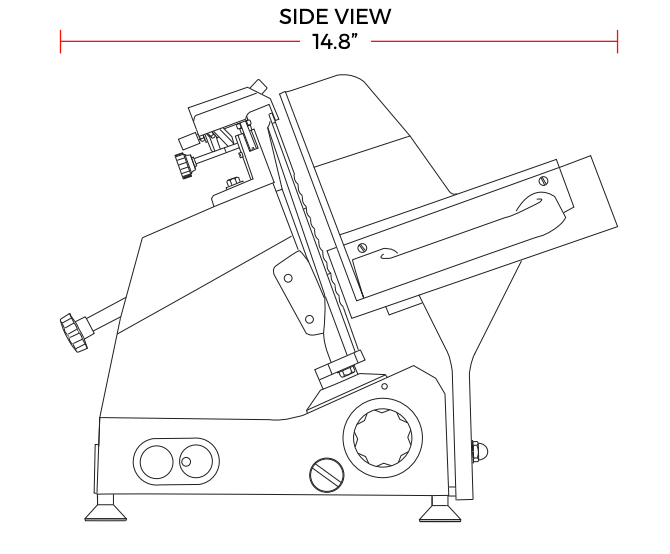 Prepline HBS220 9" Blade Commercial Electric Meat Slicer