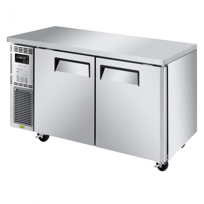 Turbo Air JUR-60S-N6 2 Solid Door Undercounter Refrigerator, Side Mount, Narrow, 11.3 Cu. Ft.