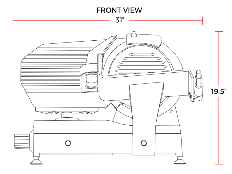 Prepline HBS350 14" Blade Commercial Electric Meat Slicer