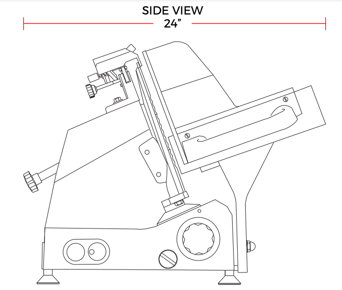 Prepline HBS350 14" Blade Commercial Electric Meat Slicer