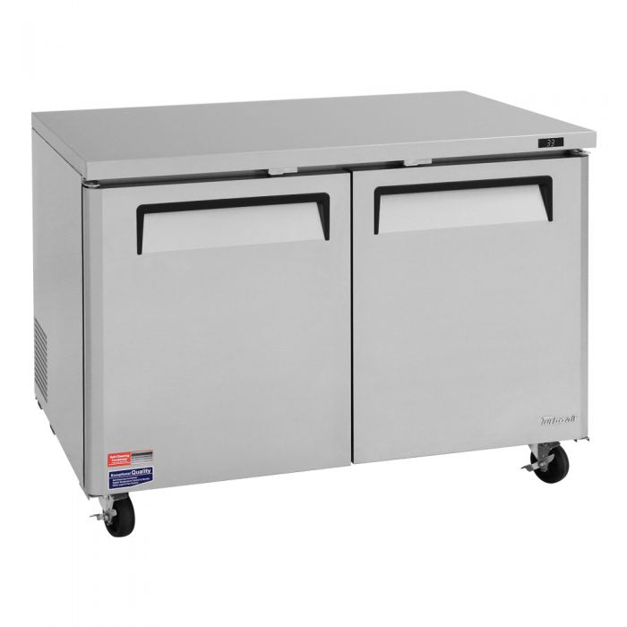 Turbo Air MUR-48-N 2 Solid Door Undercounter Refrigerator, 12.2 Cu. Ft.