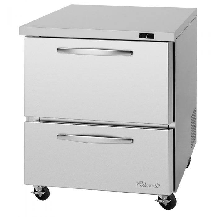 Turbo Air PUF-28-D2-N 2 Drawer Undercounter Freezer, 6.8 Cu. Ft.