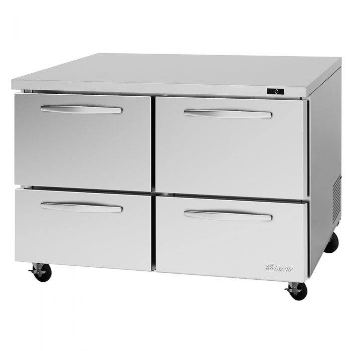 Turbo Air PUF-48-D4-N 4 Drawer Undercounter Freezer, 12.2 Cu. Ft.