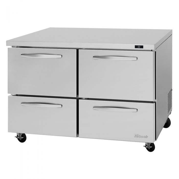 Turbo Air PUR-48-D4-N 4 Drawer Undercounter Refrigerator, 12.2 Cu. Ft.