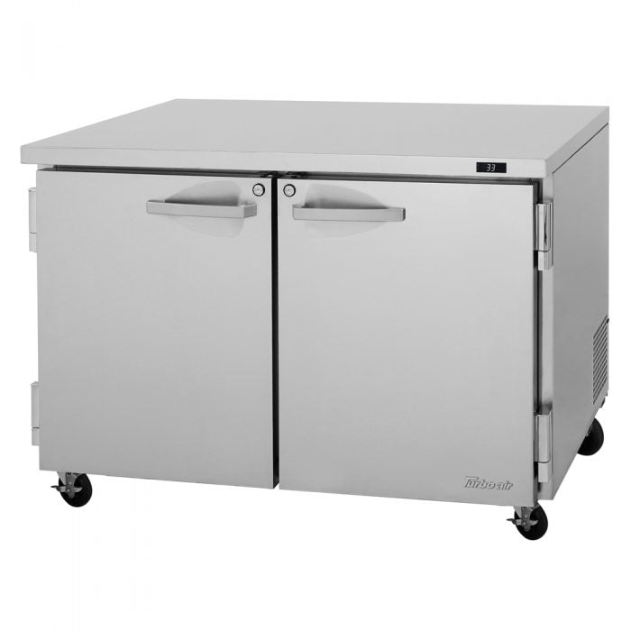 Turbo Air PUR-48-N 2 Solid Door Undercounter Refrigerator, 12.2 Cu. Ft.