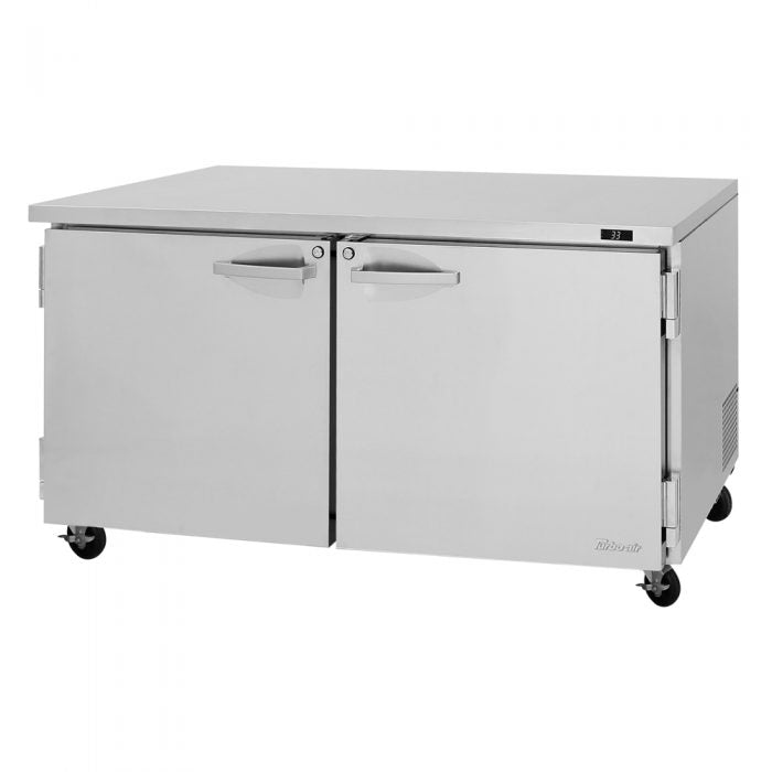 Turbo Air PUR-60-N 2 Solid Door Undercounter Refrigerator, 17 Cu. Ft.
