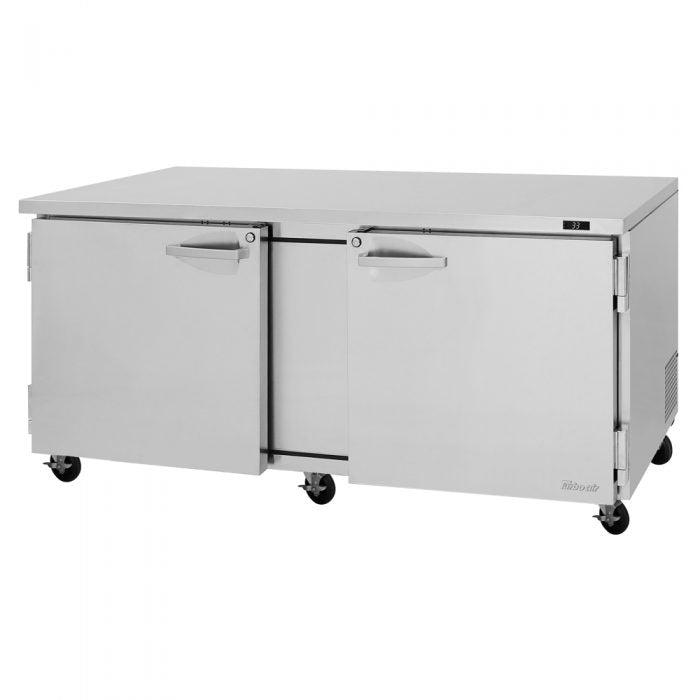 Turbo Air PUR-72-N 2 Solid Door Undercounter Refrigerator, 18.8 Cu. Ft.
