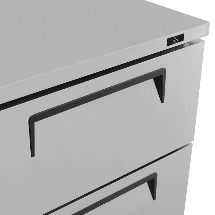 Turbo Air TUF-28SD-D2-N 2 Drawer Undercounter Freezer, 6.8 Cu. Ft.
