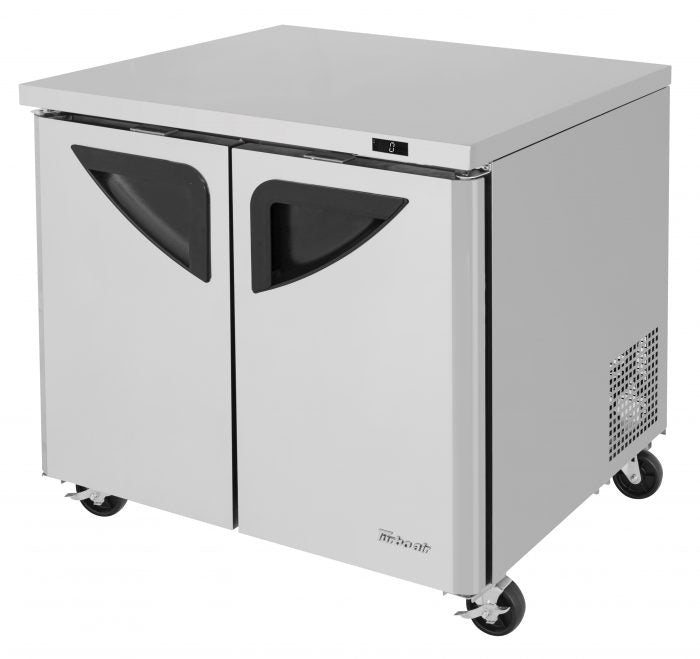 Turbo Air TUF-36SD-N 2 Solid Door Undercounter Freezer, 9 Cu. Ft.