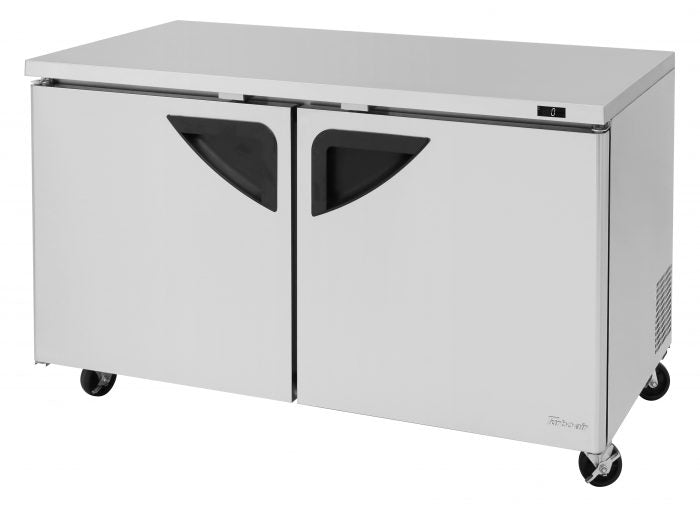 Turbo Air TUF-60SD-N 2 Solid Door Undercounter Freezer, 17 Cu. Ft.