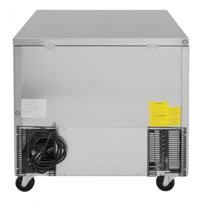 Turbo Air TUR-36SD-N6 2 Solid Door Undercounter Refrigerator, 9 Cu. Ft.