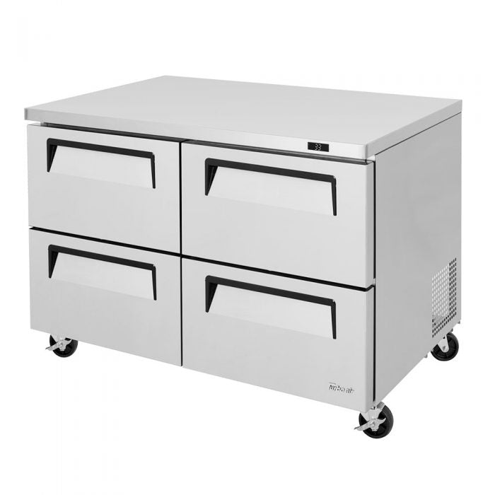 Turbo Air TUR-48SD-D4-N 4 Drawer Undercounter Refrigerator, 12.2 Cu. Ft.