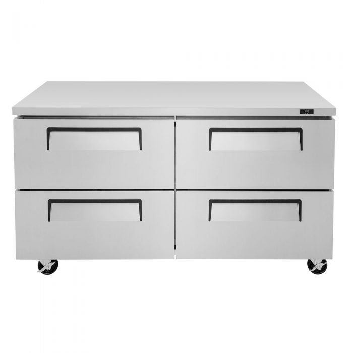 Turbo Air TUR-60SD-D4-N 4 Drawer Undercounter Refrigerator, 17 Cu. Ft.