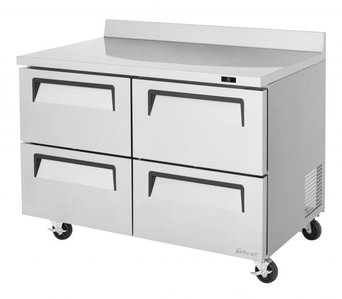 Turbo Air TWF-48SD-D4-N 4 Drawer Worktop Freezer, 12 Cu. Ft.