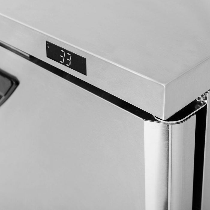Turbo Air TWR-28SD-N 1 Solid Door Worktop Refrigerator, 6.8 Cu. Ft.