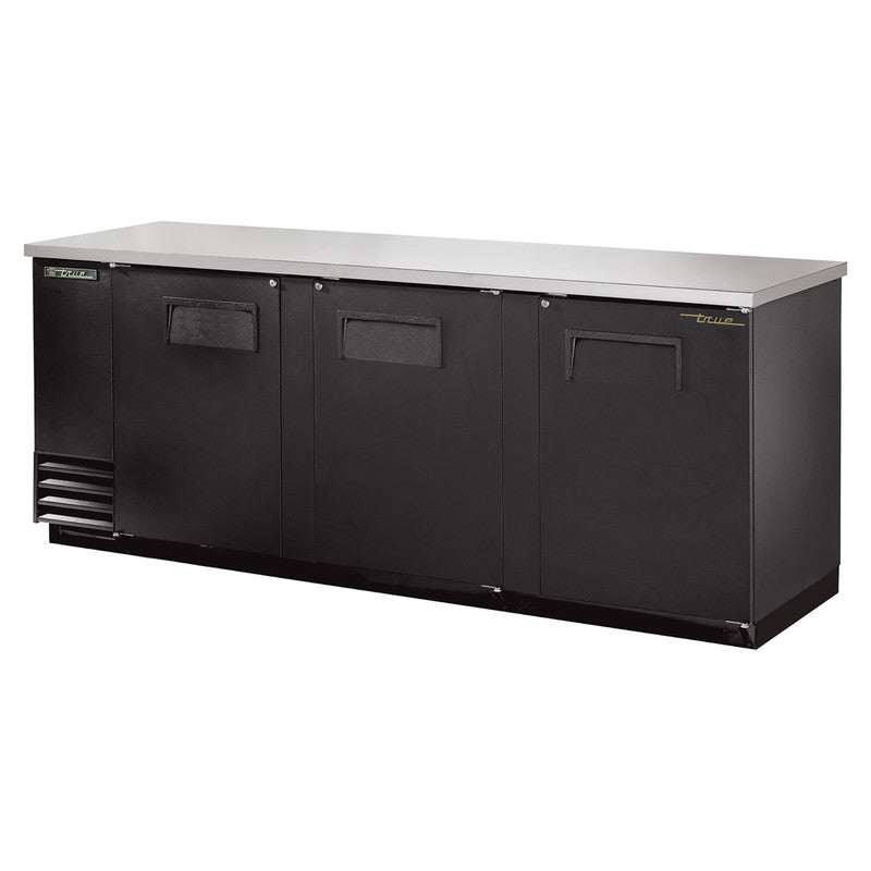 True TBB-4-HC Back Bar Cooler, 90 3/8" Wide, 3 Doors