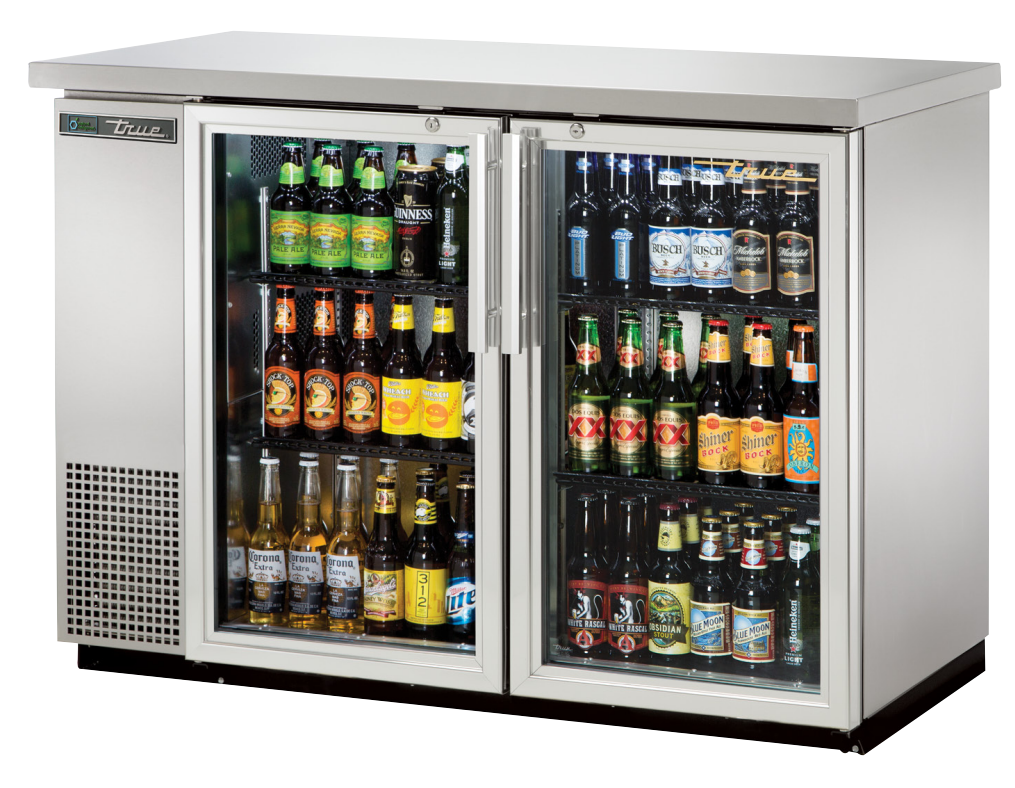 True TBB-24-48G-S-HC-LD Back Bar Cooler, 49 1/8" Wide, 2 Doors