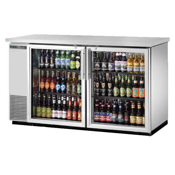 True TBB-24-60G-S-HC-LD Back Bar Cooler, 61 1/8" Wide, 2 Doors