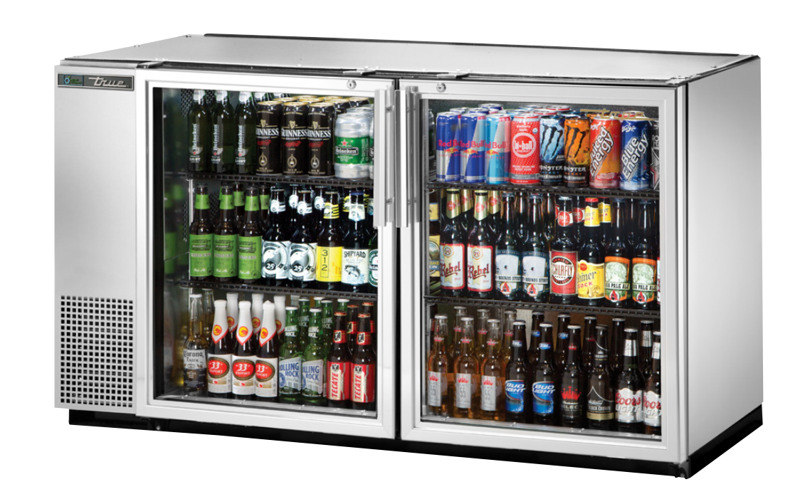True TBB-24GAL-60G-S-HC-LD Back Bar Cooler, 59 7/8" Wide, 2 Doors