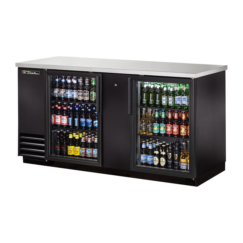 True TBB-3G-HC-LD Back Bar Cooler, 69 1/8" Wide, 2 Doors