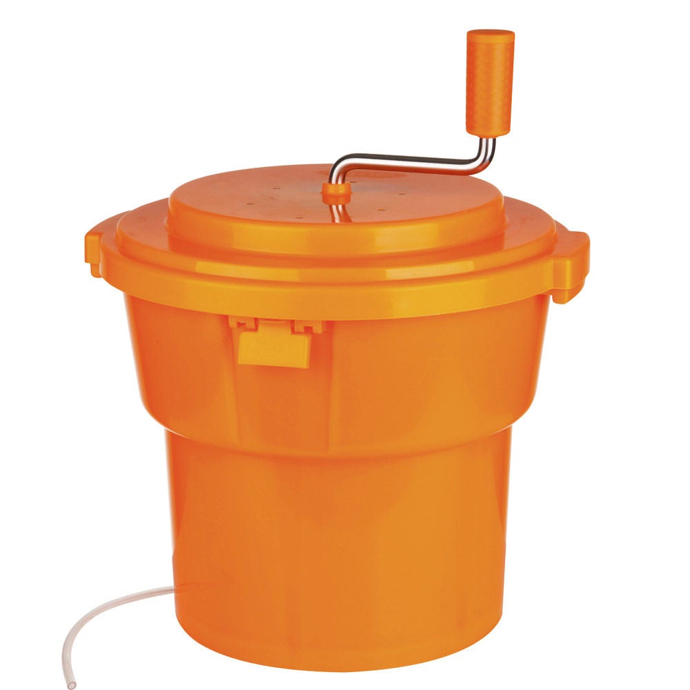 Prepline SP-5 5 Gallon Orange Salad Spinner, Dryer