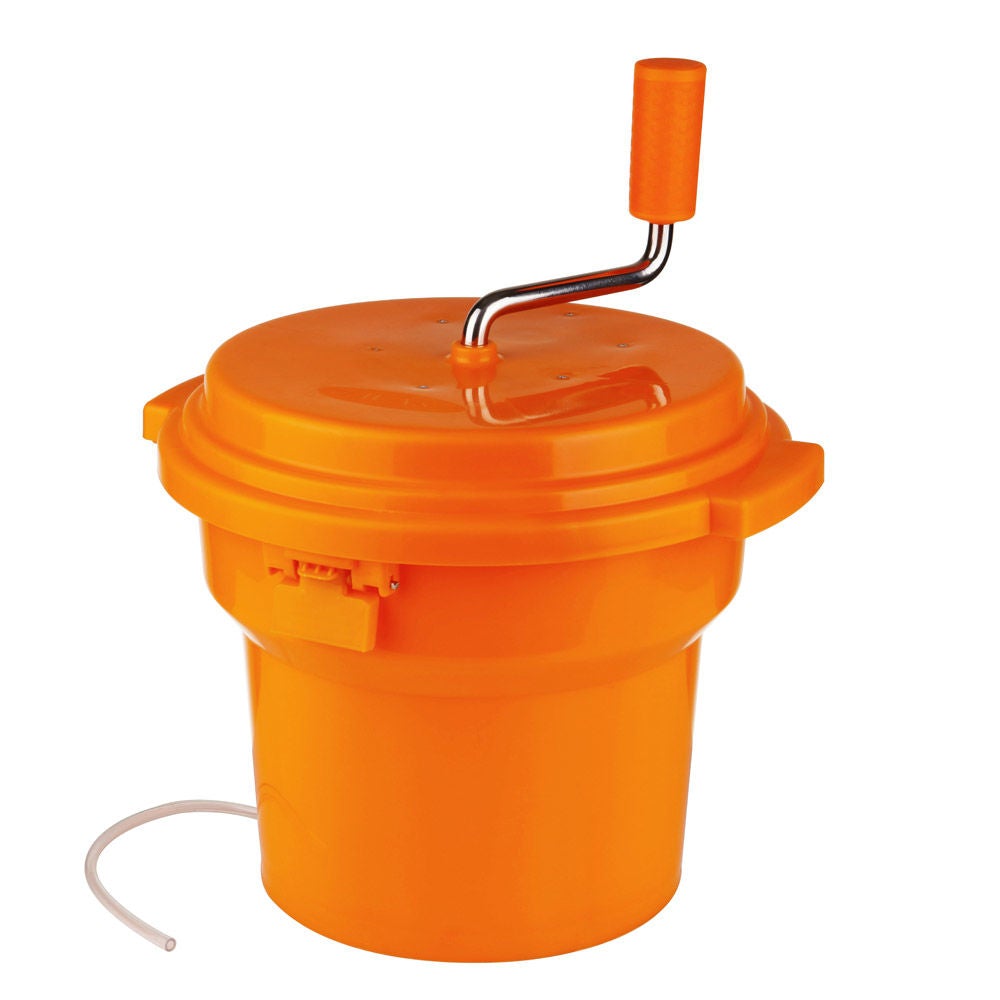 Prepline SP-2-5 2.5 Gallon Orange Salad Spinner, Dryer
