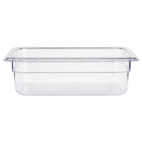 Prepline PPFP13-4 One-Third 1/3 Clear Polycarbonate Food Pan with 4" Depth