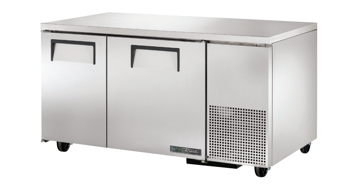 True TUC-60-32F-HC Undercounter Freezer, 60 1/4" Wide, 2 Doors, 4 Shelves