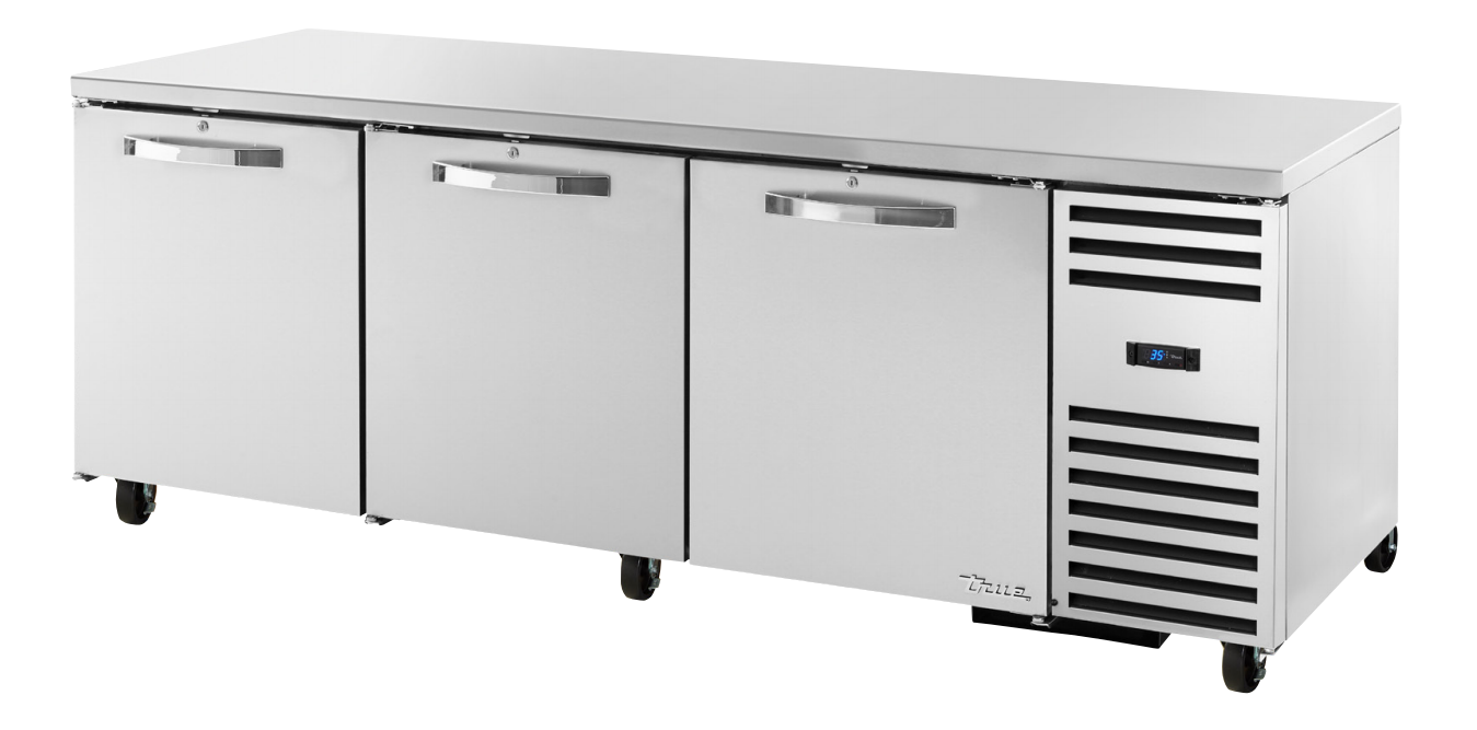 True TUC-93-HC~SPEC3 Undercounter Refrigerator, 93 1/4" Wide, 3 Doors, 6 Shelves, Spec Series