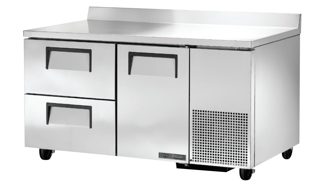 True TWT-60-32D-2-HC Worktop Refrigerator, 60 1/4" Wide, 1 Door, 2 Shelves