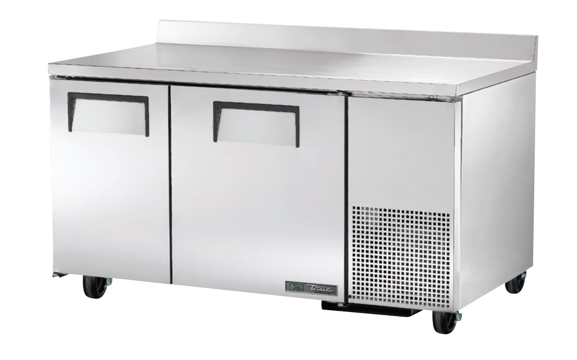 True TWT-60-32-HC Worktop Refrigerator, 60 1/4" Wide, 2 Doors, 4 Shelves
