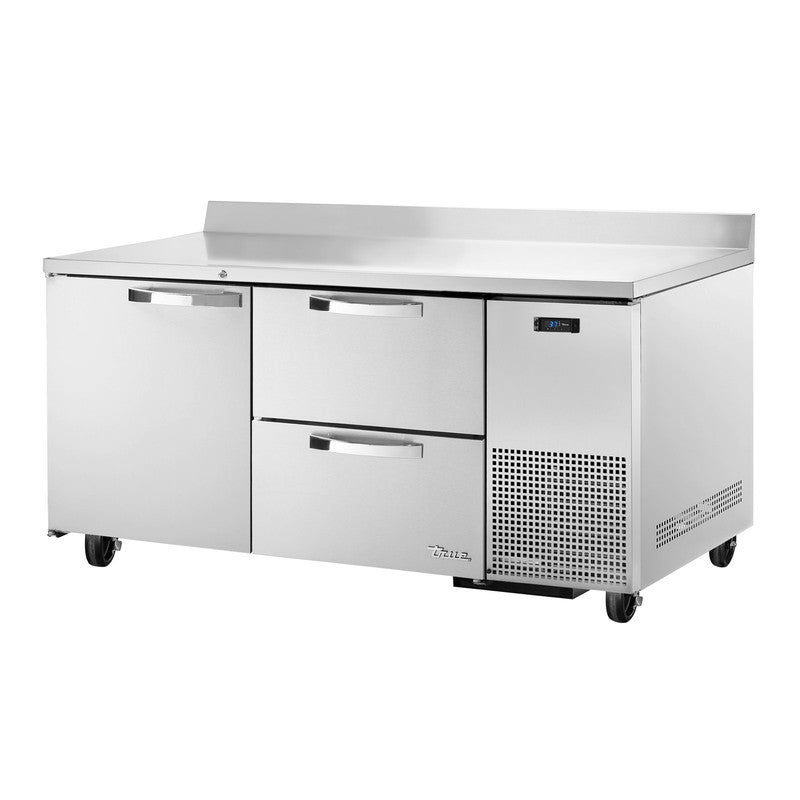 True TWT-67D-2-HC~SPEC3 Worktop Refrigerator, 67 1/4" Wide, 1 Door, 2 Shelves, Spec Series