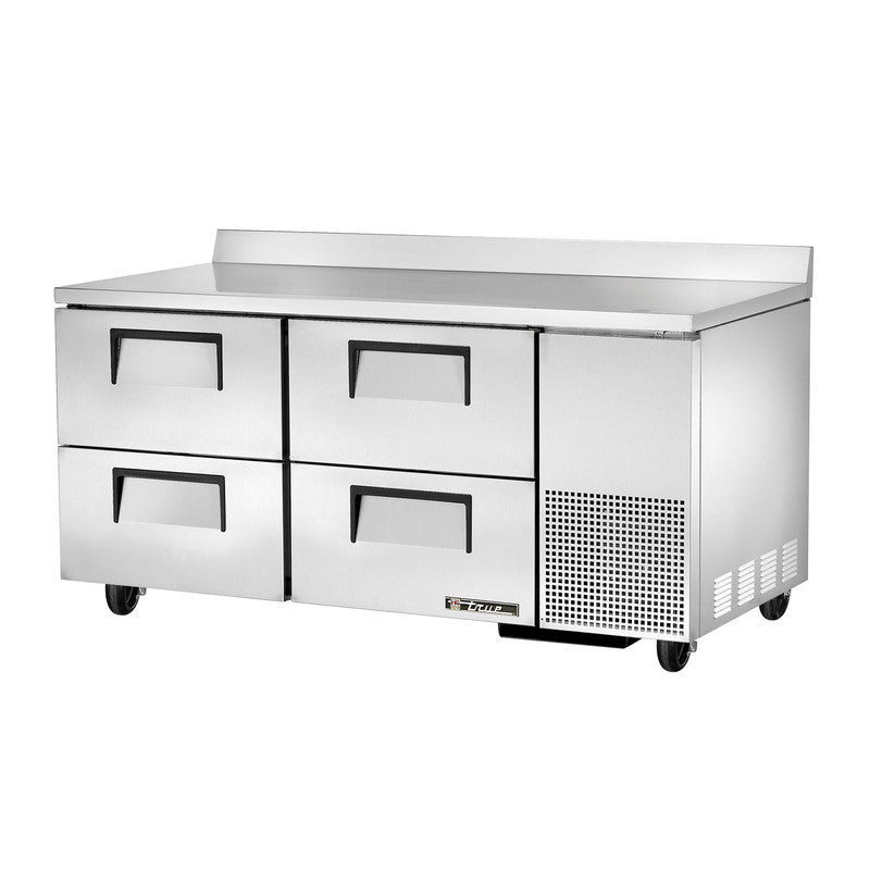 True TWT-67D-4-HC Worktop Refrigerator, 67 1/4" Wide