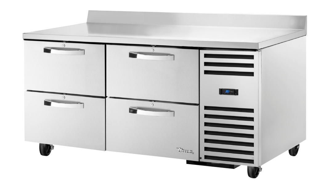 True TWT-67D-4-HC~SPEC3 Worktop Refrigerator, 67 1/4" Wide, Spec Series