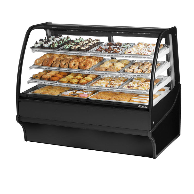 True TDM-DC-59-GE/GE-B-W Non-Refrigerated Bakery Display Case, 59 1/4" Wide, 2 Doors, 3 Shelves