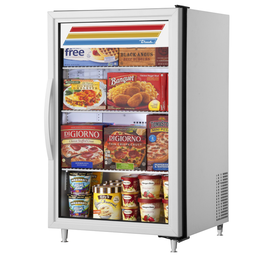 True GDM-07F-HC~TSL01 Countertop Merchandiser Freezer, 24 1/8" Wide, 1 Door, 3 Shelves