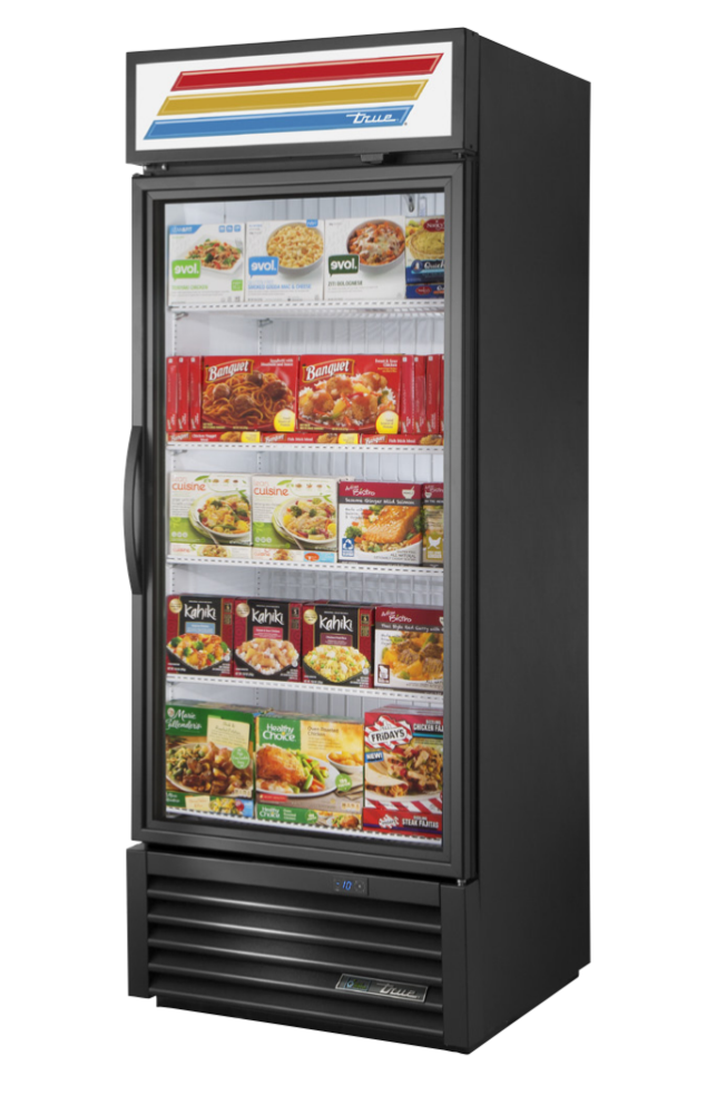 True GDM-26F-HST-HC~TSL01 Merchandiser Freezer, 30" Wide, 1 Door, 4 Shelves