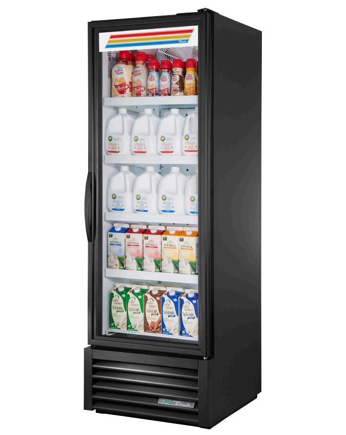 True FLM-27~TSL01 Merchandiser Refrigerator, 27" Wide, 1 Door, 4 Shelves