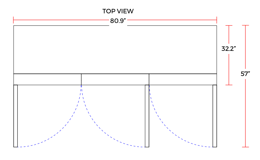 Coldline C-3FE 81" Triple Solid Door Reach-In Freezer