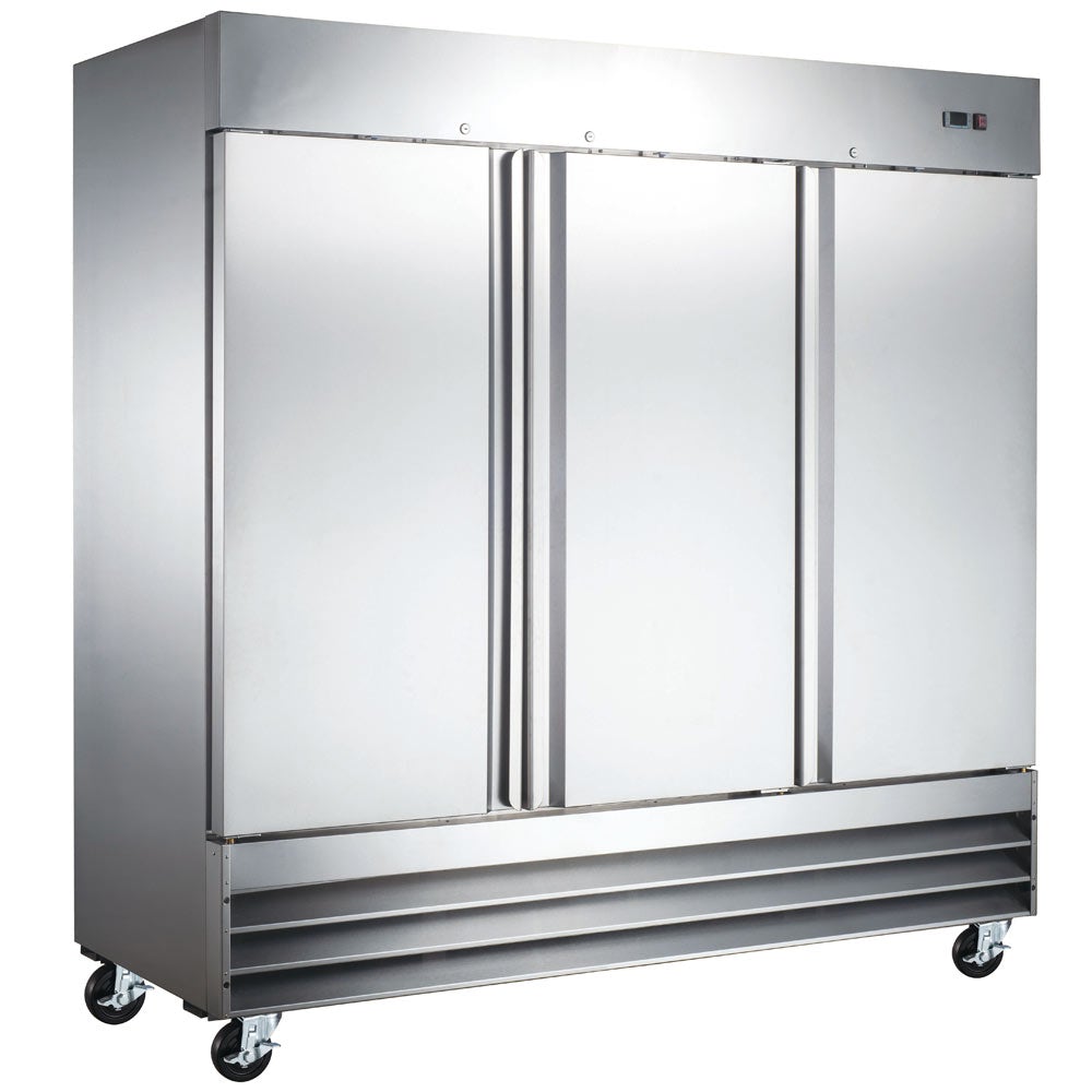 Coldline C-3FF 81" Triple Solid Door Reach-In Freezer